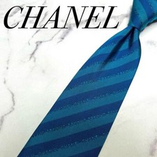 CHANEL LOGO France Genuine Silk 100 Mens Tie Necktie Dress Luxury Multicolor M85