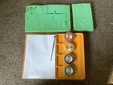 Letters & Numbers Sponge Painting Set With Paints