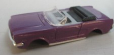"NEW" JOHNNY LIGHTNING T JET PURPLE MUSTANG CONVERTIBLE PULL BACK HO BODY