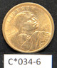 2000-D Uncirculated Sacagawea US Dollar Coin First Year Bright C*034-6 Denver Native American