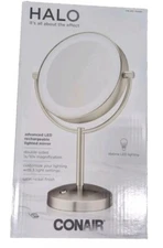 CONAIR HALO Double-Sided LED Lighted Tabletop Mirror