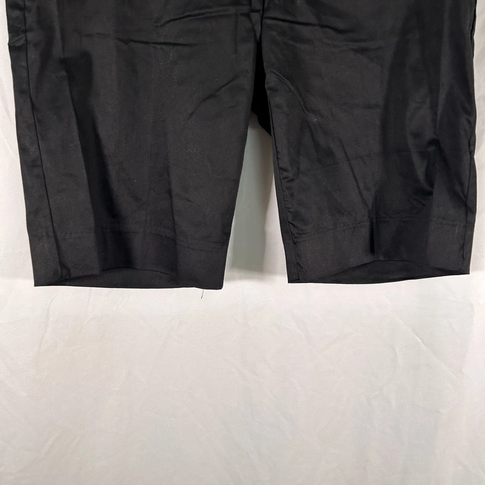 The Limited Shorts Feminino 6 Preto Chino Drew Fit Mistura de Algodão Cintura Baixa Zíper - Imagem 3 de 4