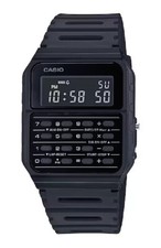 OROLOGIO CASIO CA-53WF-1B VINTAGE CALCOLATRICE BLACK NERO SILICONE CA53 IMPERM.