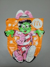 Vintage 1990 McDonalds Halloween Happy Meal Vinyl Trick-Treat Bag Frankenstein