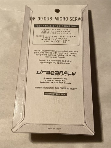 Dragonfly RC Parts DF-09 Sub-micro Servo 9g NOS - Picture 5 of 7