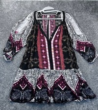 Urban Outfitters Ecote Bohemian Print Dress Size S Black/Red