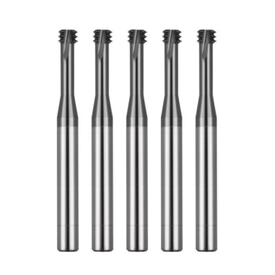 5pcs UNC8-32 Carbide Metric Thread Mill Cutter for Steel 60 Degrees thread