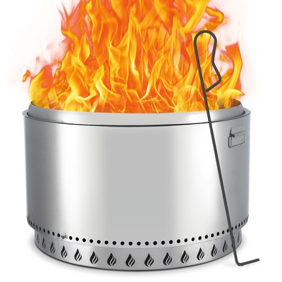 Smokeless Fire Pit with Stand, Portable Stainless Steel Bonfire Pit