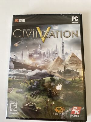 New Sid Meier's Civilization V Strategy  Stone Age To Space Age Game PC DVD ROM