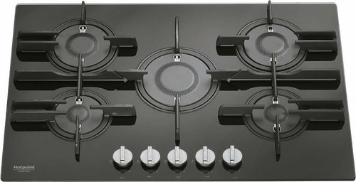 Hotpoint Ariston Piano cottura 5 Fuochi incasso a gas 75 cm Nero  FTGHG751D(BK) | eBay
