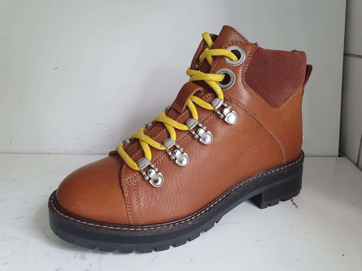 M&S COLLECTION DESIGNER UK EU 36 WOMENS TAN BROWN LEATHER FLAT