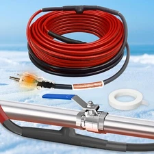 MAXKOSKO Water Pipe Heat Tape for Pipe Freeze Protection, Constant Wattage 120V