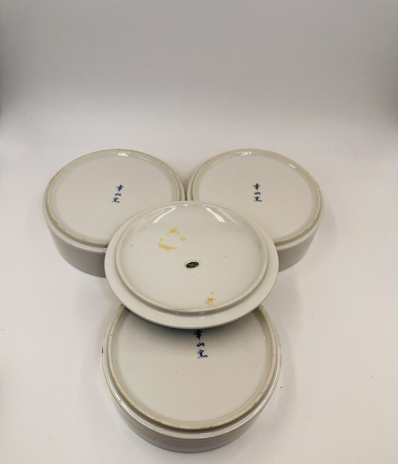 TOYO JAPAN STACKING TRINKET BOWLS WITH FLORAL PATTERN 3 Tier w/ LID eBay