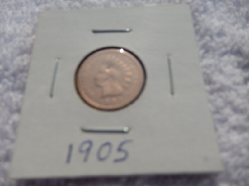 1905 Indian Head Cent Circulated - Perfect For Coin Books!