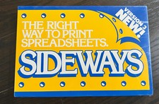 The Right Way To Print Spreadsheets Sideways Version 3.10 Software NEW SEALED