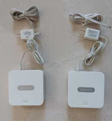 Sonos Bridge - White - with Power Supply - sold as a pair - pre-owned
