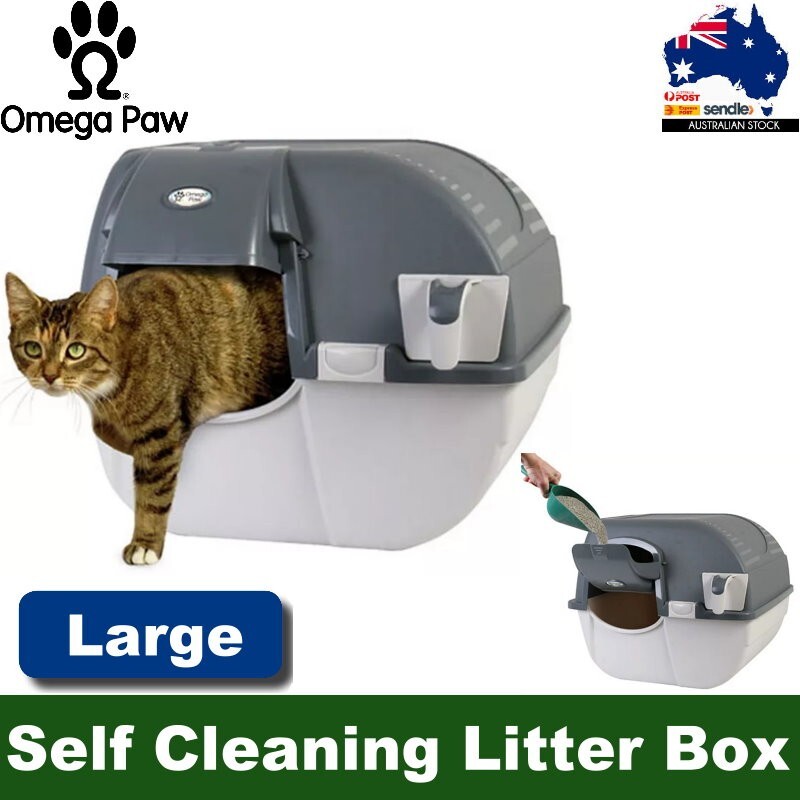 Omega Paw EZ-RA20-1 Elite Roll 'N Clean Self Cleaning Cat Litter Box Large