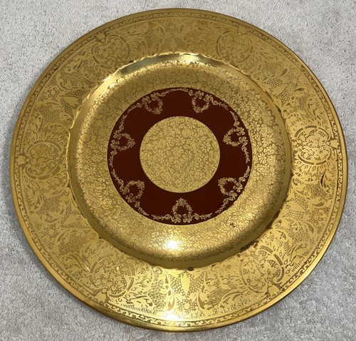 Antique Art Deco Heinrich & Co. Sell Bavaria German Made Plate 1930/38 Red/Gold - 第 1/5 張圖片