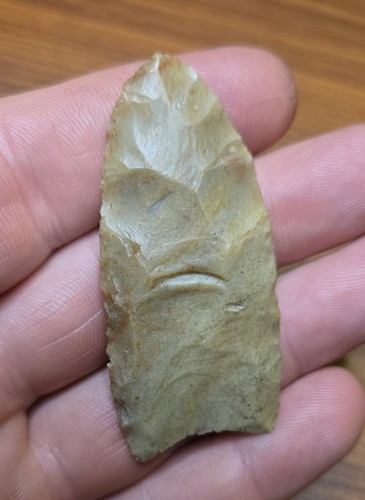 Edwards County Illinois Paleo Clovis Arrowhead - Picture 2 of 7