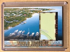 2018 GOODWIN CHAMPIONS WORLD TRAVELER MAP RELIC TURKS AND CAICOS #WT-141
