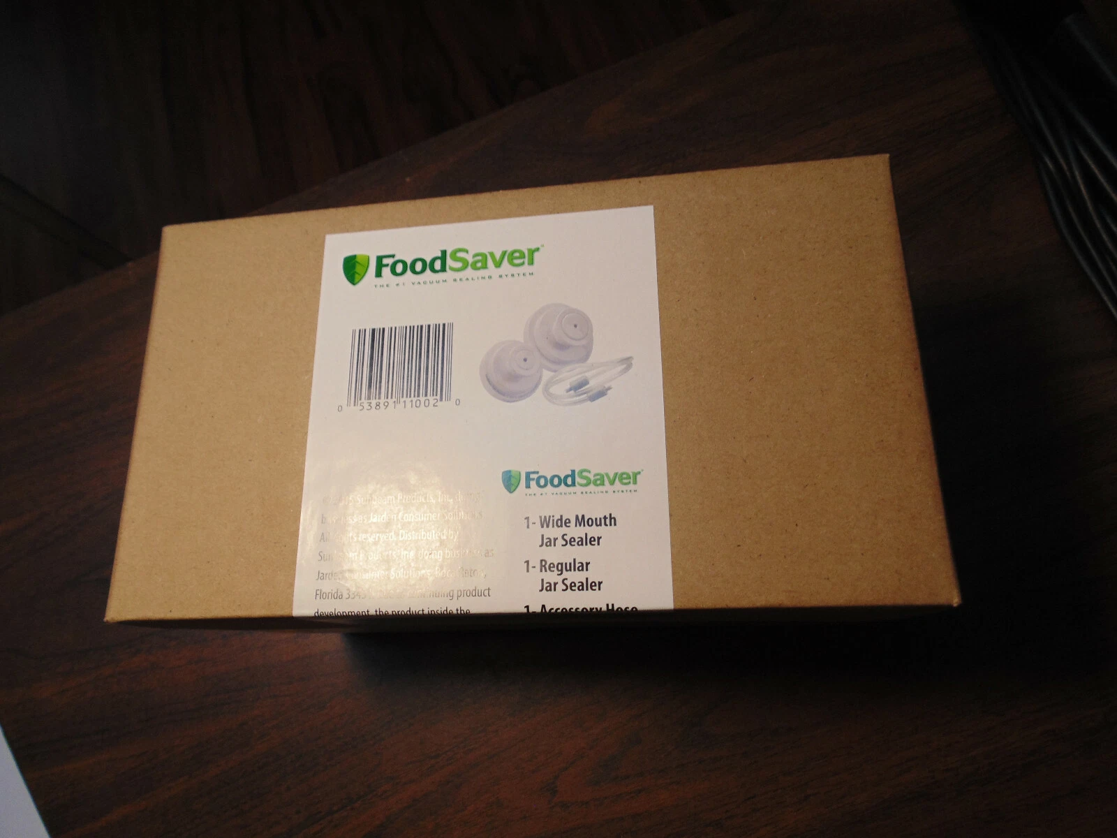 FoodSaver Jar Sealer Set Regular & Wide Mouth - Accessory Hose included