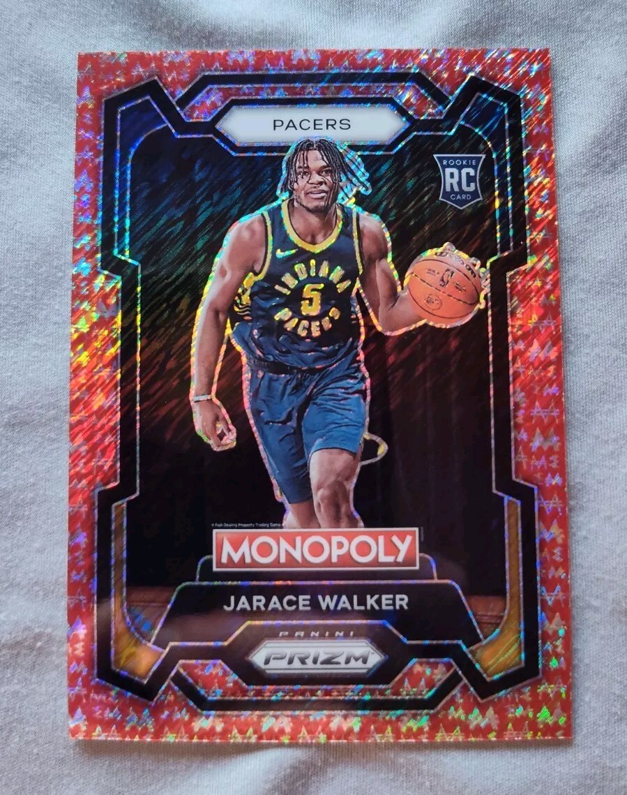 2023-24 Prizm Monopoly Jarace Walker RC Red Millionaire Shimmer Prizm /100