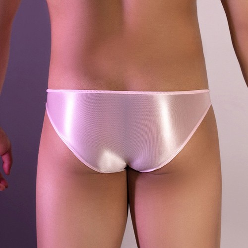 Mens Sexy Shiny Glossy Thong Bikini Briefs Bulge Pouch G-string Underwear Summer - Picture 17 of 28
