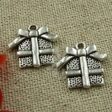 Free Ship 140 pcs tibetan silver gift charms 16x15mm L-1603