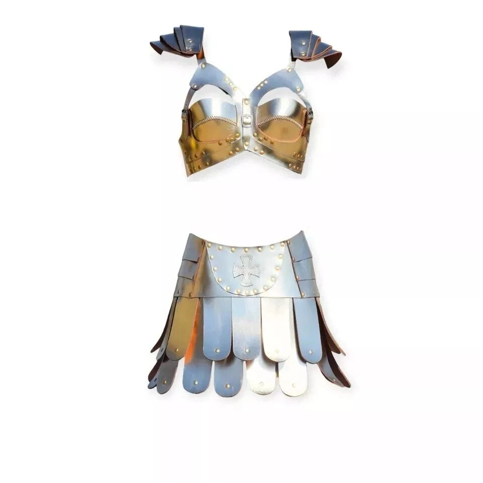 Disfraz de cuero medieval para mujer trajes renacentistas y LARP Foto 2 de 2