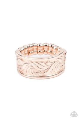 Paparazzi Billowy Bands - Rose Gold - Ring