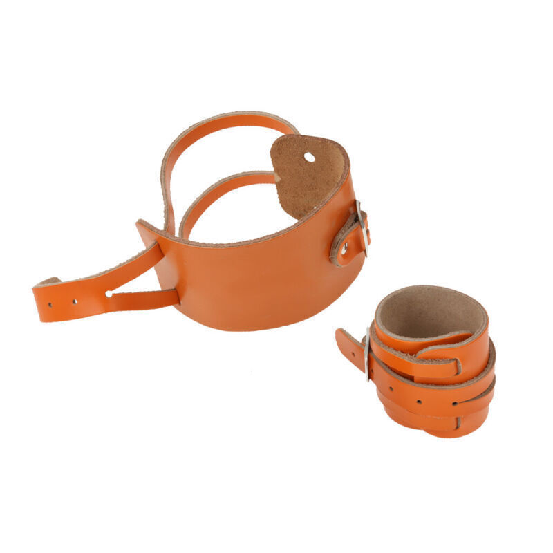 Leder Handgelenkbandage Sport Handgelenkschoner Armband Armreifen Unisex 1 Paar