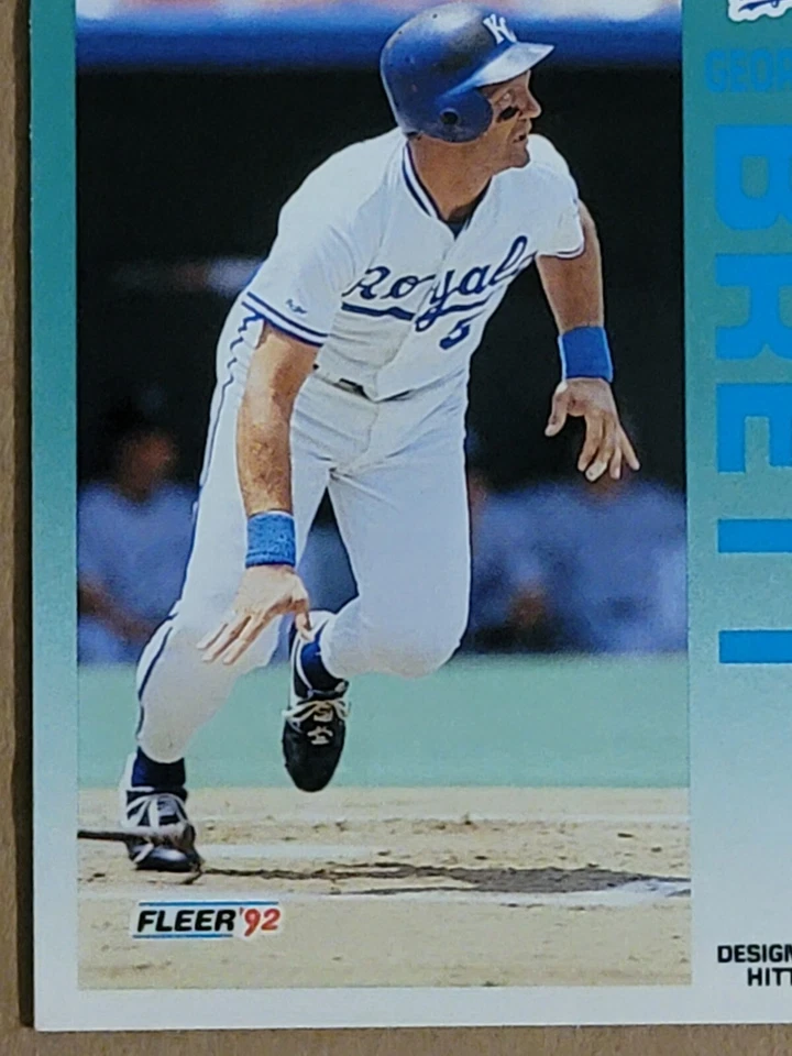 George Brett 1992 Fleer Baseball Card #154 - Image 4 of 4