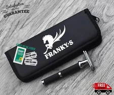 LONG HANDLE DOUBLE EDGE BUTTERFLY OPEN SAFETY RAZOR FOR MEN WOMEN 10 BLADES