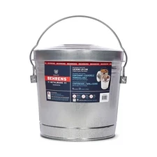 BEHRENS Galvanized Steel Locking Lid Storage Can, 6-Gallon