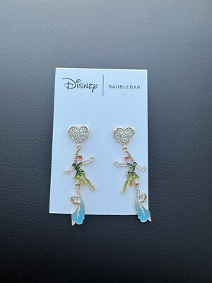 Disney X BAUBLEBAR Peter Pan Wendy Dangle ￼ Valentines Day Earrings