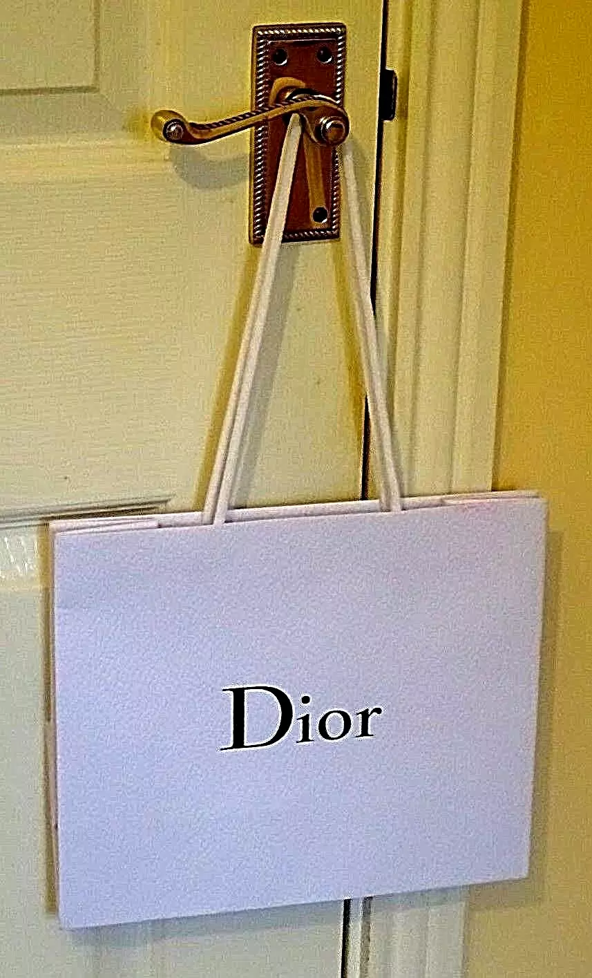 DIOR ~ SAC CADEAU MOYEN FORT AVEC POIGNÉES CORDON ~ NEUF