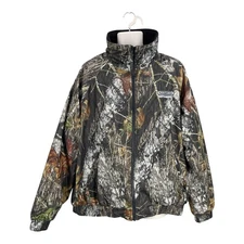 Port Authority Camo Jacket Men Freightliner Northwest Full Zip Coat Lined Sz 2XL