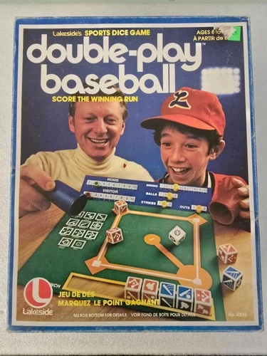 Lakeside's Double-Play Baseball Sports Family Dice Game 8296 VTG 1979 COMPLETE