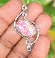 21Ct Pink Feuer Opal Umwerfend 925 Sterling Silber Anhänger Schmuck Gift See Vio