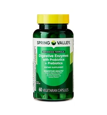 H4U Spring Valley Advanced Formula Digestive Enzymes Vegetarian Capsules 60 Co