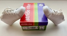 Stride Rite SRT Elliot White Unisex Size 7 Double Wide NIB