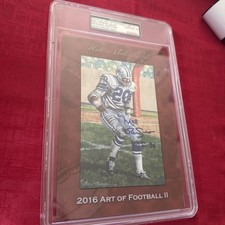 Mel Renfro, Signed 2016 Historic Art of Football II, 24/46, PSA/DNA, Gem Mint 10