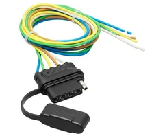 5-Pin Flat Trailer Wire Harness Tail Brake Light Female Socket Plug Connector