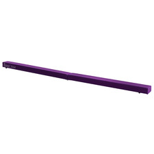 Image of HOMCOM 2.1m Balance Beam Trainer Fold Performance Gymnastics, Purple