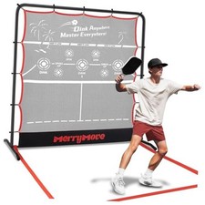 Pickleball Rebounder Practice Net: 6FT Strong Metal Frame Pickleball Trainer