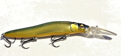 Megabass Ito Vision Oneten R+2 Wobbler, Jerkbait, Kunstköder, 11cm Slow Floating