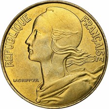 [#1049373] France, 20 Centimes, Marianne, 1998, Paris, BU, Aluminum-Bronze, MS