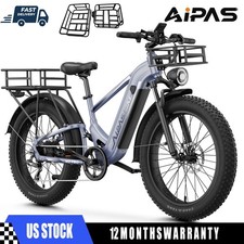1800W 48V/17.5AH Electric Bike 26" Fat Tire Ebike Bicycle for Adults Disc Brake.