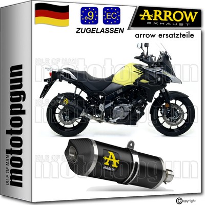 auspuff zugelassen schwarz c tech arrow fur suzuki v-strom 650 2017 17 2018 18