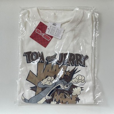 Tom and Jerry Short Sleeve Shirt T-shirt White M